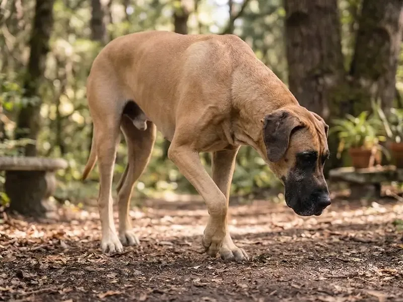 The dog who's slowed down